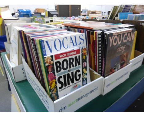 A total of five boxes of predominantly Song/Vocal Literature to include ''You Can Sing - With CD'', ''Chausson 20 Songs For V
