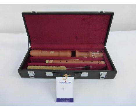 * A Hohner Classic Tenor 3 part Pearwood Recorder in hard bespoke carry case (96243) (RRP £299)