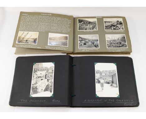 A 1937 album containing a detailed Canadian Pacific Cruise, Jords &amp; northern capitals journal including full log, photogr