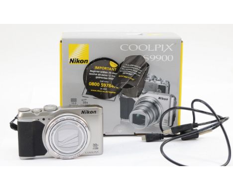 A Nikon Coolpix S9900, in box.