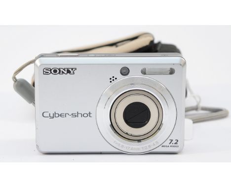 A Sony Cybershot DSC-S730 digital camera, in travel pouch.