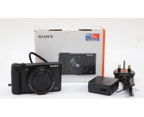 A Sony Cybershot DSC-HX90 digital camera, in original box.