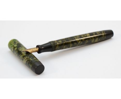 A Parker Victory fountain pen, with 14k gold nib, push button fill.