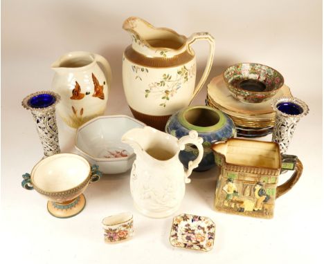 A collection of twentieth century and later ceramics, to include, a small quantity of miniature teacup and saucers, makers to