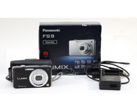 A Panasonic Lumix F59 digital camera, in box.