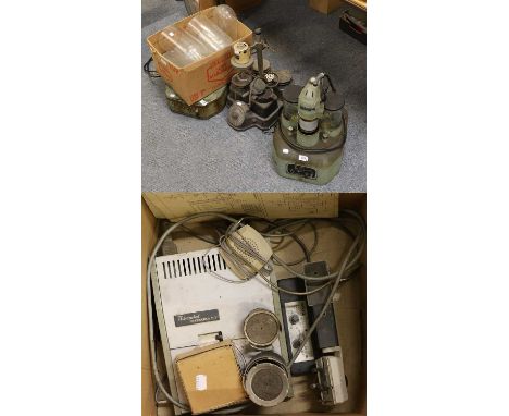 Two Watch Cleaning Machines, and Watchmakers assortments, cased scales perspex clock domes, watch Tickoprint timer, etcThese 