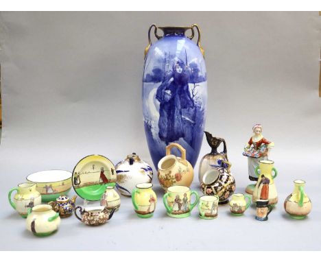 A Collection of Royal Doulton Porcelain Harlem Ware Miniatures, together with similar Royal Crown Derby and Coalport miniatur