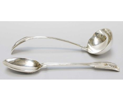 A Victorian Silver Soup-Ladle and Basting-Spoon, by George Maudsley Jackson and David Landsborough Fullerton, London, 1898, F