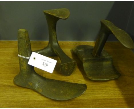 A collection of vintage shoe lasts