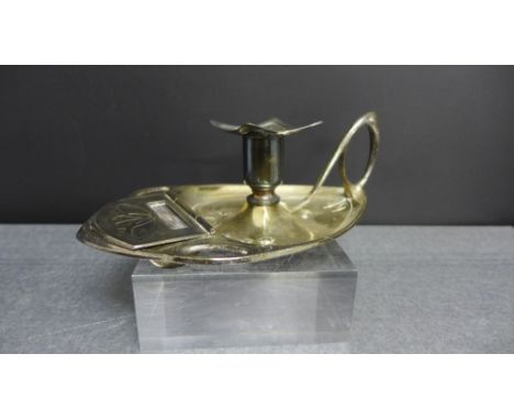 An Epns Art Nouveau candlestick 