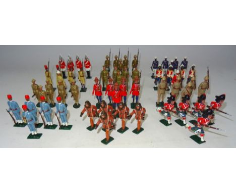 Replica British and Empire Infantry gloss finish, in groups of five: King's African Rifles, Home Guard, Egyptians, Sudanese, 