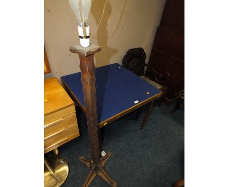 A CARD TABLE AND STANDARD LAMP (2)