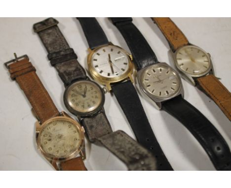 A SELECTION OF WRIST WATCHES TO INCLUDE A VINTAGE ROTARY EXAMPLE 