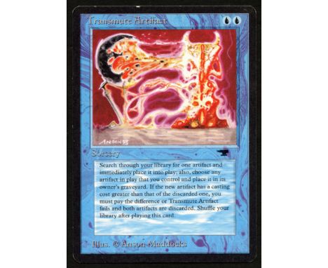 This Transmute Artifact suffers from very minor folding from the affects of the ring from a ring binder. While the affects ca