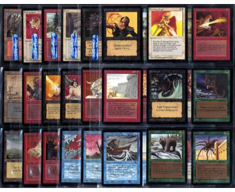 This collection of BETA cards includes some heavy hitting cards, Dark Ritual (GD), Giant Growth (EX), Clone (EX), Copper Tabl
