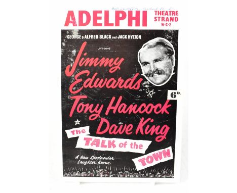 BRITISH COMEDY; a programme from the Adelphi Theatre bearing several signatures including Jimmy Edwards, Tony Hancock and Dav