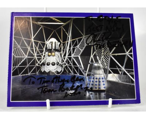 DR WHO; ten promotional photographic postcards, each bearing a signature of actors who have played The Doctor, including Sylv