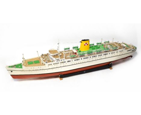 EMPRESS OF BRITAIN; a large remote control model of the ship with built-in lighting, speakers, etc, supplied with two batteri