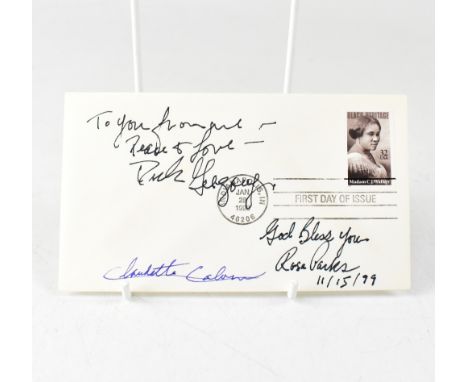 AMERICAN CIVIL RIGHTS; a first day cover bearing three signatures including Rosa Parks, dated 11/15/99.We have not authentica
