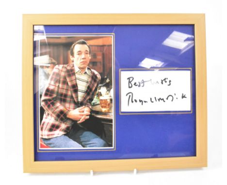 FILM & TV; a group of five autographed promotional pictures, Roger Lloyd-Pack, Sienna Miller, Peter Fonda, Jack Nicholson and