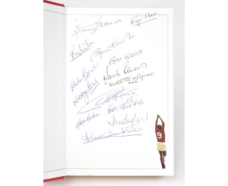 SIR BOBBY CHARLTON; 'The Autobiography: My England Years', a single volume bearing several signatures, including Sir Geoff Hu