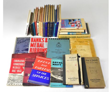 A collection of books relating to maritime flags and funnels, to include nine various year dates of 'Brown's Flags and Funnel