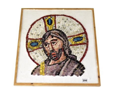 DAVID ALAN SAMUELS (20th century); a mosaic copy of a detail from the panel 'Christ on the Way to Emmaus', from the Basilica 