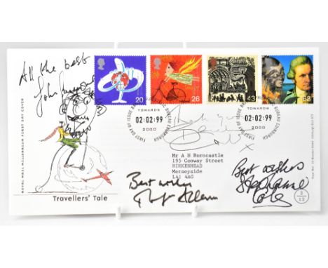 BRITISH ACTORS; a first day cover bearing several signatures including Benedict Cumberbatch and Stephanie Cole.We have not au