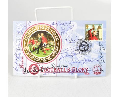 ENGLAND WORLD CUP WINNERS 1966; a first day cover bearing numerous signatures including Roger Hunt, Ian Callaghan and Ray Wil