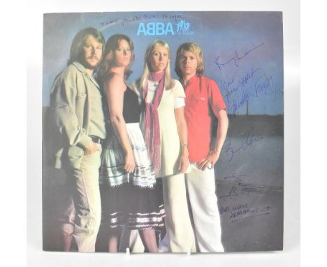 ABBA THE ALBUM; bearing the four stars' signatures to the inner pictorial sleeve.We have not authenticated these signatures, 