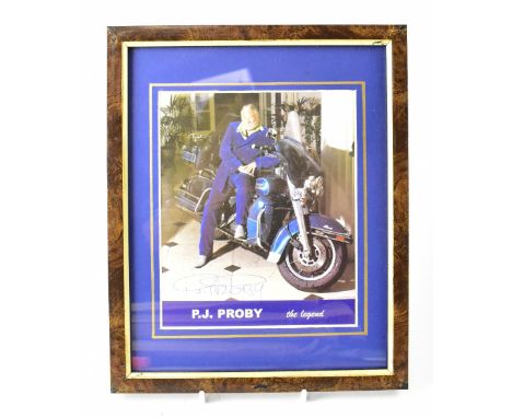 ROCK & POP; a group of autographed pictures of PJ Proby, Liza Minelli, Paul Simon, Marianne Faithful and Carol King, all with