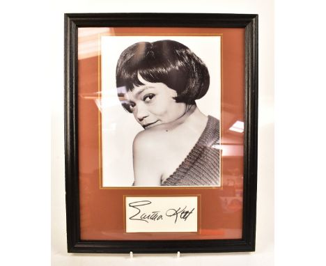 ROCK & POP; a group of ten autographed promotional pictures of Eartha Kitt, Gary Oldman, Wilson Picket, Glenn Campbell, Kris 
