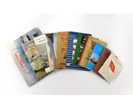 An eclectic collection of maritime ephemera, to include booklets relating to various shipping lines including Union Steamship