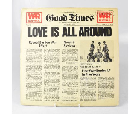 WAR HEROES; 'Love is All Around', an album bearing the signatures of the band to the reverse of the sleeve.We have not authen