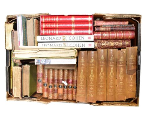 A collection of predominantly hardback books to include Lady Burton's 'Arabian Nights' in six volumes 1886, collection of poe