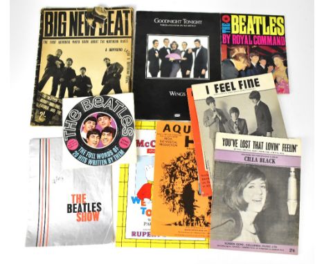 MERSEYBEAT; a small group of ephemera relating to The Beatles and Liverpool music of the period, including a big 'New Beat' v