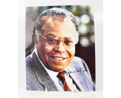 JAMES EARL JONES; a coloured photograph of the actor bearing his signature.We have not authenticated this signature, please s