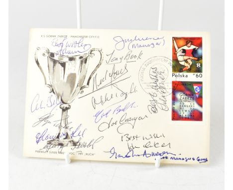 MANCHESTER CITY; a Polish first day cover bearing various signatures of the 1970 European Cup winners teams including Colin B