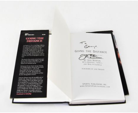KEN NORTON; 'Going the Distance', a biography bearing the boxing star's signature.We have not authenticated this signature, p