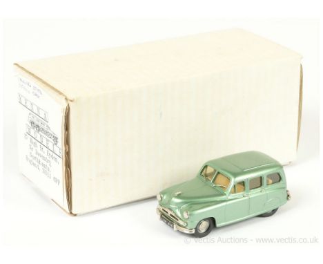 Kenna Models Standard Vanguard Estate - metallic light green, beige interior, chrome trim - Mint in a Good Plus plain white b