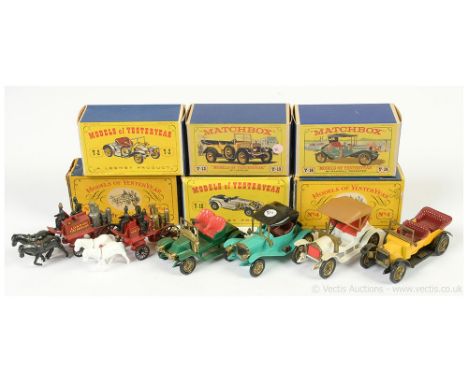 Matchbox Models of Yesteryear group to include Y2 Renault 2-seater; Y4 Shand Mason Horse Drawn Fire Engine "Kent Fire Brigade