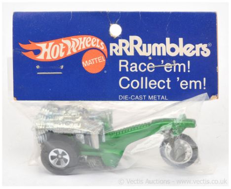 Hot Wheels (Mattel) Rrrumblers Roamin Candle - finished in metallic green - Near Mint in a hard to find later issue polythene