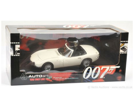 Autoart (1/18th scale) "James Bond" Toyota 2000 GT taken from the film "You Only Live Twice" - finished in white, black inter