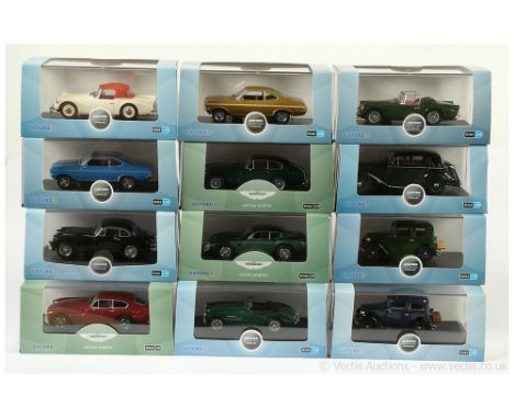 Oxford Diecast (1/43rd scale) group to include Aston Martin DB2 Mark III; Austin Ruby Saloon; Aston Martin DB4 Zagato; Austin