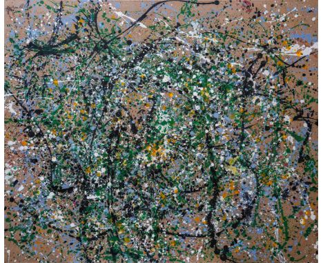 Jackson Pollock (1912-1956), Mixed Media on Canvas Image Size: 47 1/8 by 39 1/4 inches (120 by 100 cm) All measurements are a