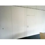 1 x Folding Partition Wall Panel With Runners and Door - Size: H270 x W560 cms - Ref: 000 -