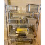 12 x Large Stainless Steel Gastro Pans - Includes Some Lids