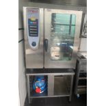 1 x Rational 10 Grid SCC101 Self Cooking Centre Combination Oven With Stand - 3 Phase