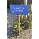 6 x Business Notice Signs Including Visitors Directions, Fire Assembly & Reserved For Deliveries