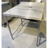 1 X Stainless Steel Prep Table - Approx 84X95X92Cm - Ref: FGN048 - CL834 - Location: Essex, RM19This